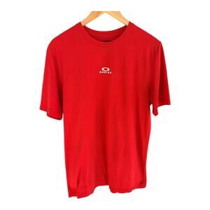 Oakley Hydrolix Performance T Shirt Mens Large Red Athletic Training Tee